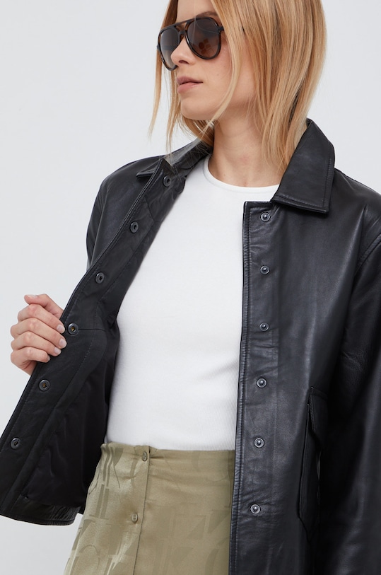 Selected Femme kurtka skórzana 16085305.Black