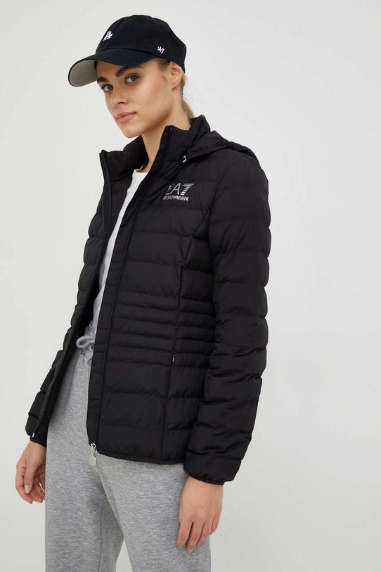 Куртка EA7 Emporio Armani з капюшоном чорний 8NTB23.TNF8Z.NOS