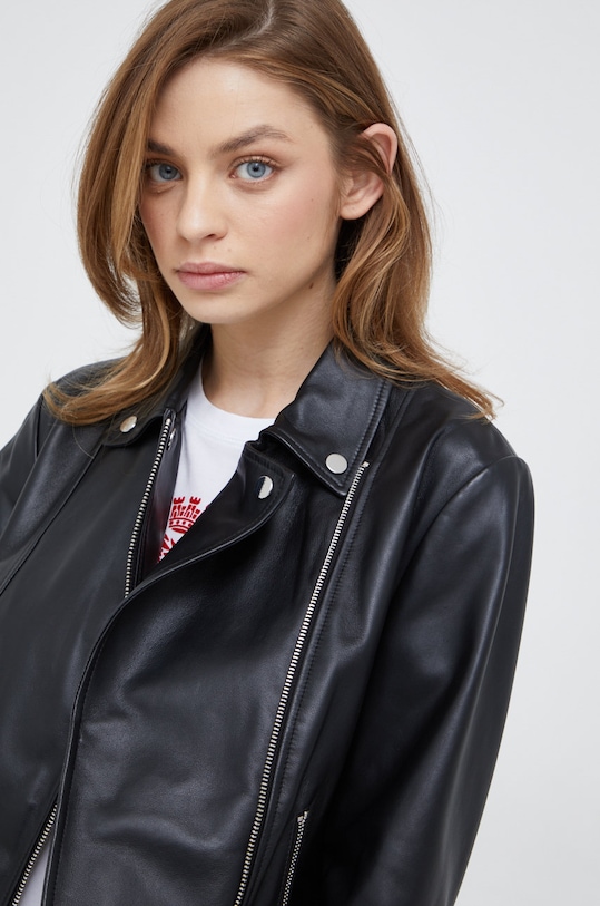 Emporio Armani geaca ramones de piele negru 0NB60P.02P07.NOS