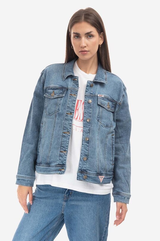 Хлопковая джинсовая куртка Guess Originals W2BXN2.D4ON2