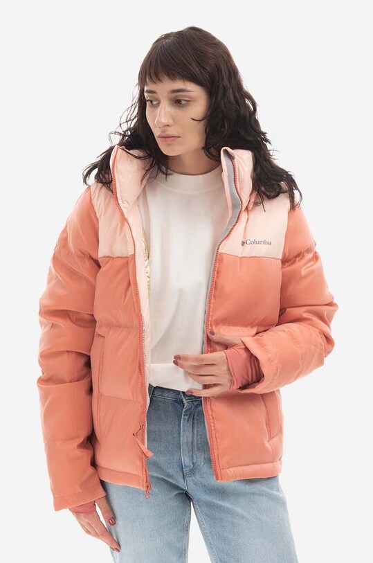 Páperová bunda Columbia Bulo Point Down Jacket zateplené oranžová 1955141
