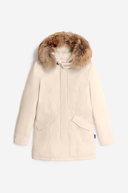 Páperová bunda Woolrich Luxur béžová CFWWOU0541FRUT0573