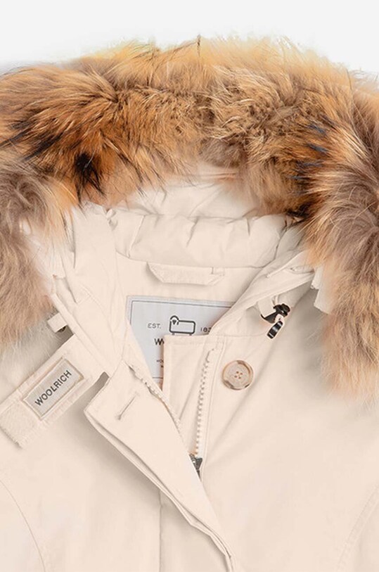 Páperová bunda Woolrich Luxur CFWWOU0541FRUT0573 béžová