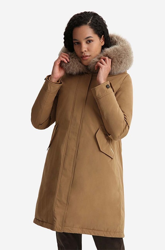 Woolrich parka puchowa Keystone pozostałe brązowy CFWWOU0546FRUT0573