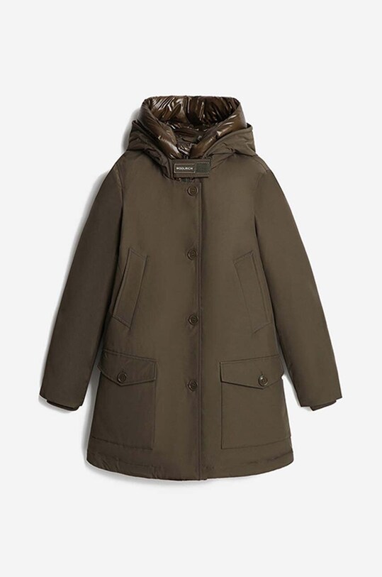 Odzież Woolrich kurtka puchowa Arctic High Collar Parka CFWWOU0547FRUT0001 zielony
