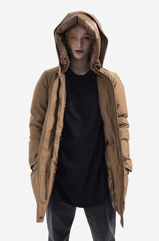 Páperová bunda Woolrich Arctic High Collar Parka CFWWOU0547FRUT0001
