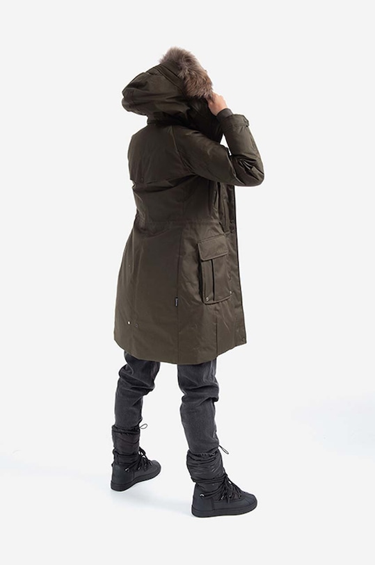 Clothing Woolrich down parka Yetna Raccoon CFWWOU0571FRUT1974 green