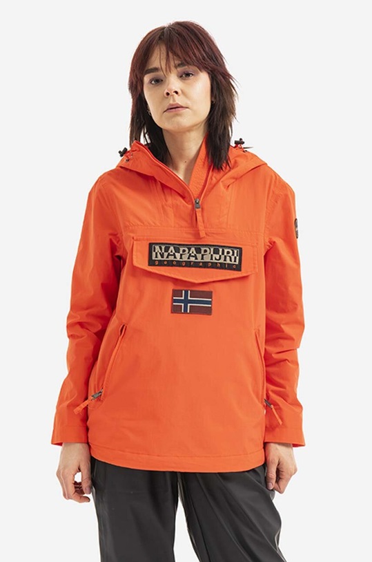 Napapijri rain jacket with orange NA4G7F.R1A
