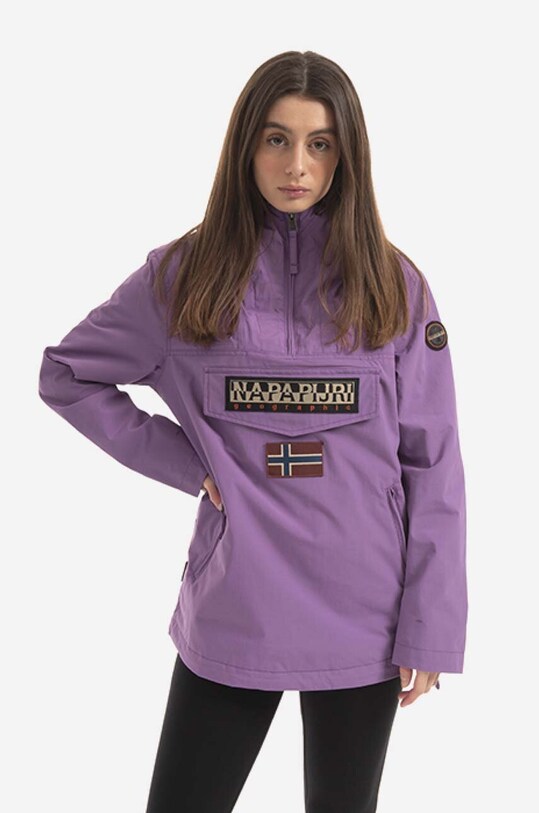 Napapijri rain jacket with violet NA4G7F.V1A