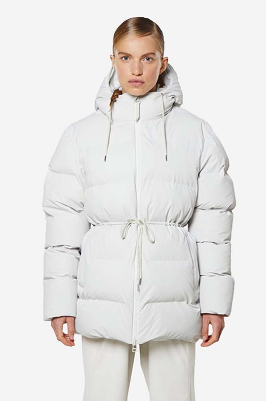Jakna Rains Puffer W Jacket 1537 OFF WHITE s toplom postavom bijela 1537.OFFWHITE