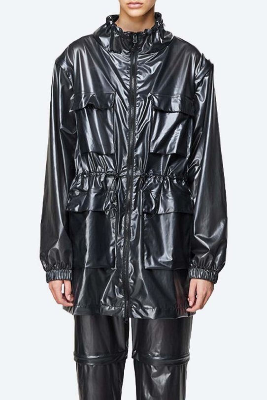 Pršiplášť Rains Zip Off Parka Rains Ultralight 1846 SHADOW BLACK