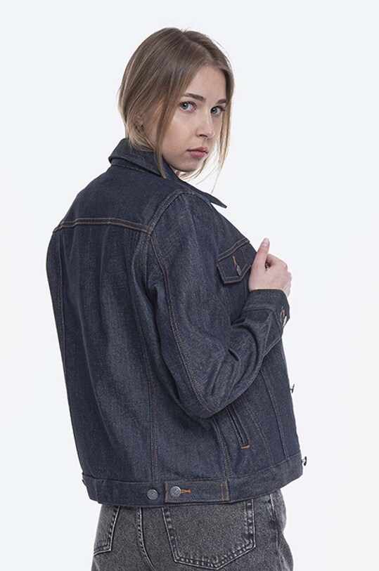 Odzież A.P.C. kurtka jeansowa Blouson Brandy COZZI.F02268 granatowy