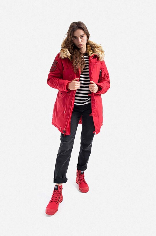 Bunda Alpha Industries Explorer 103005.328 červená AA00