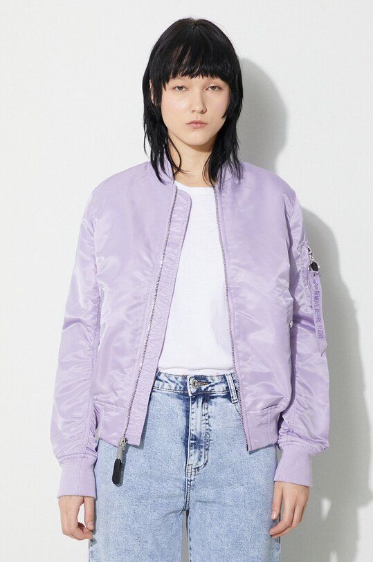 Clothing Alpha Industries bomber jacket MA-1 VF LW 156001.209 violet