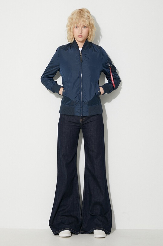 Куртка-бомбер Alpha Industries MA-1 TT Wmn 141041.07 тёмно-синий SS24