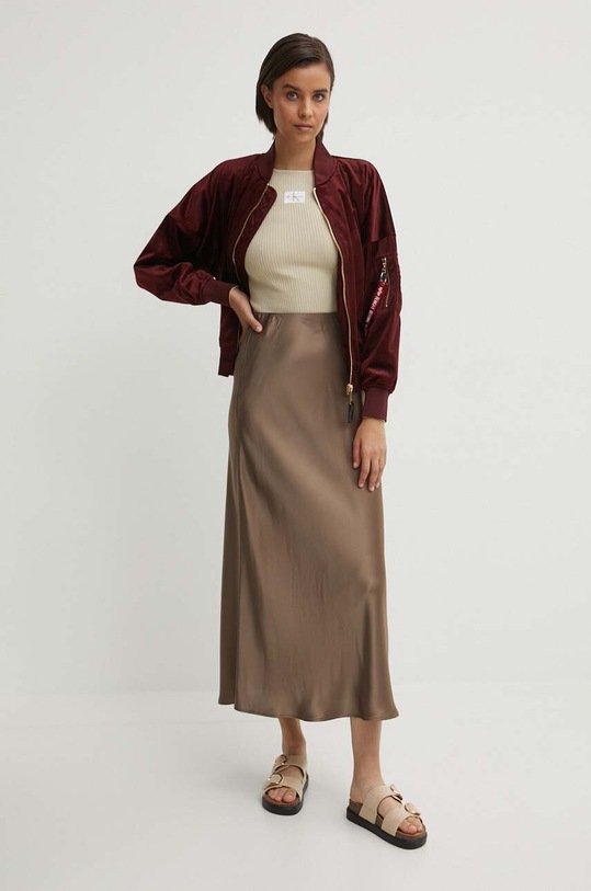 Alpha Industries geacă bomber MA-1 OS Velvet 106002.184 burgundia AA00