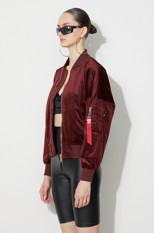 Bomber jakna Alpha Industries MA-1 OS Velvet LW Wmn bordo 106002.184