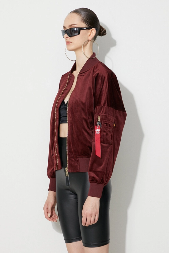 Μπουφάν bomber Alpha Industries MA-1 OS Velvet μπορντό 106002.184