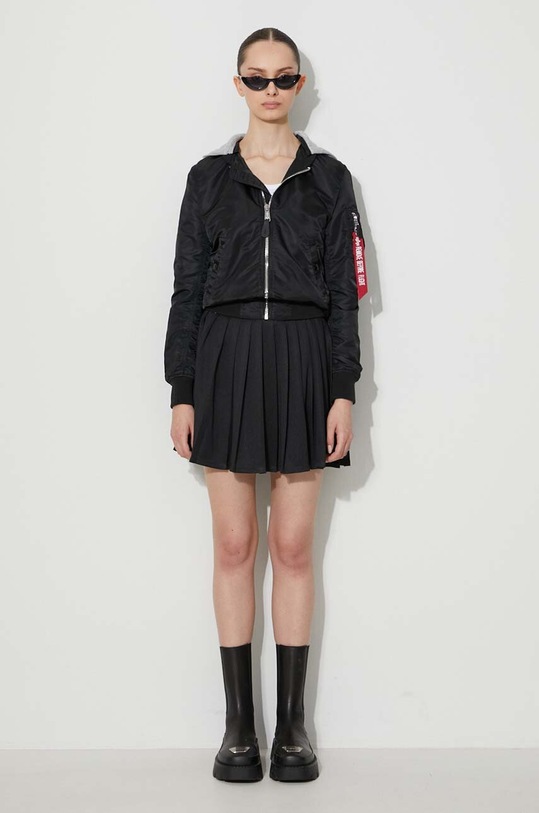 Bunda Alpha Industries MA-1 Hooded Wmn 126003 373 126003.373 čierna AA00