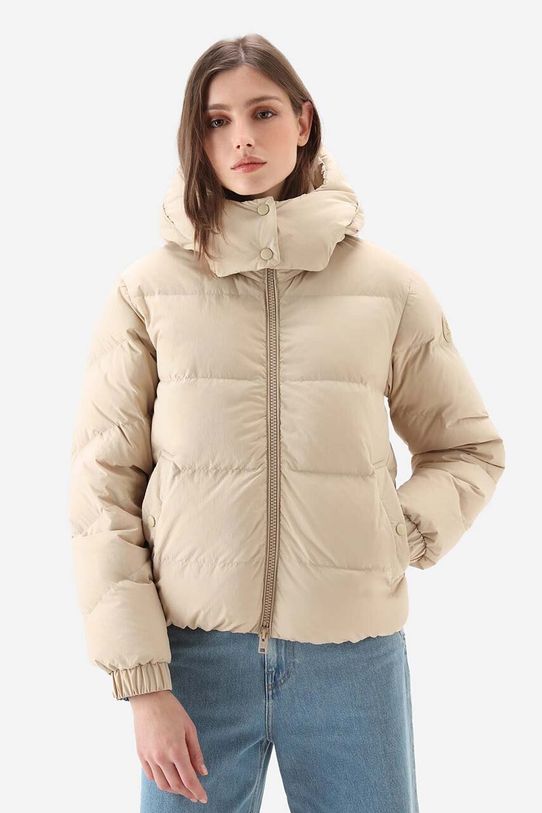 Woolrich down jacket Eco Taslan Planet friendly beige CFWWOU0795FRUT3327