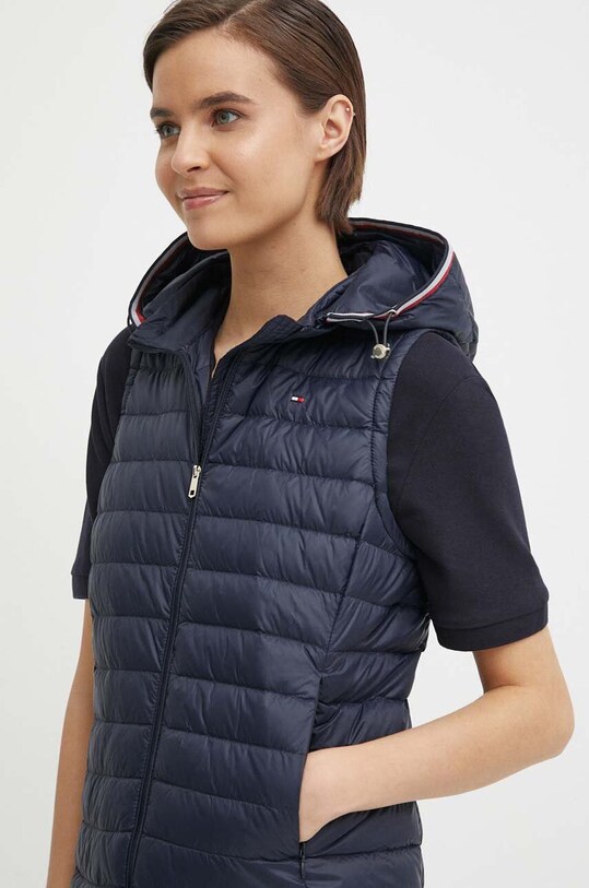 Αμάνικο από πούπουλα Tommy Hilfiger άλλο σκούρο μπλε WW0WW34301