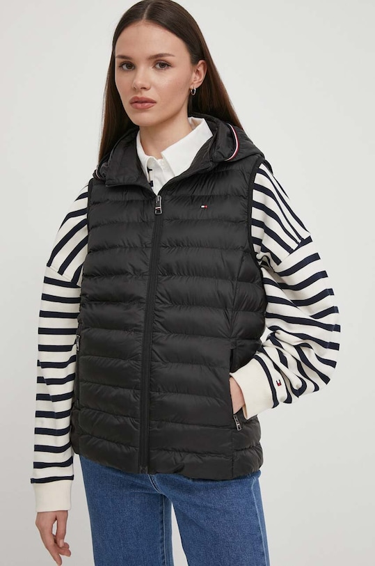 Безрукавка Tommy Hilfiger з капюшоном чорний WW0WW42051