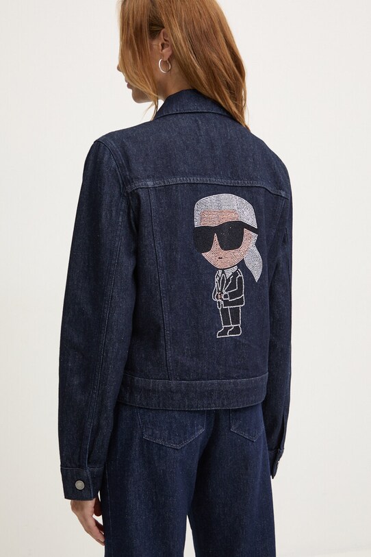Oblečenie Rifľová bunda Karl Lagerfeld 236W1408 tmavomodrá