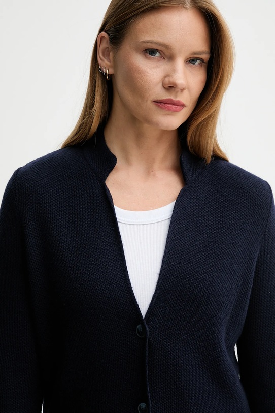 United Colors of Benetton cardigan din amestec de lână bleumarin 1235D6934