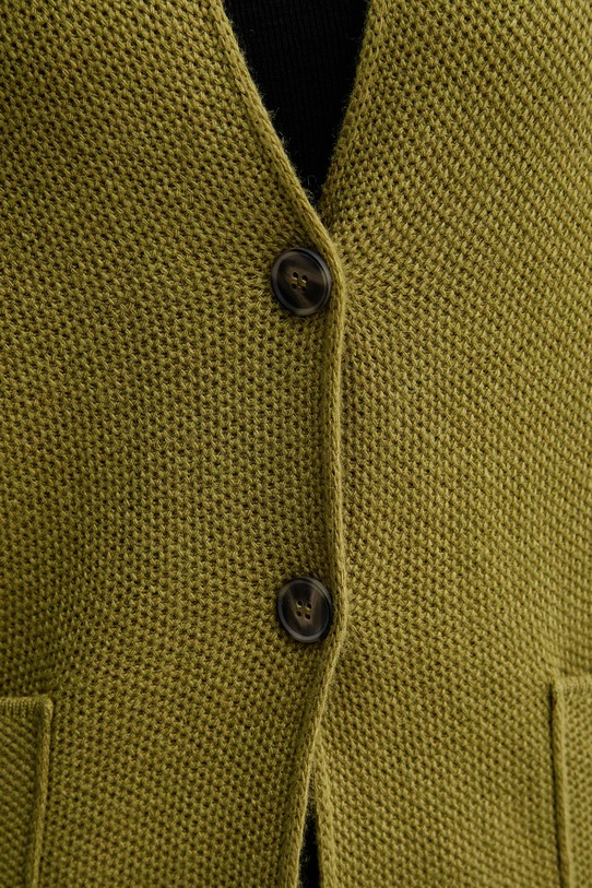 United Colors of Benetton kardigan z dodatkiem wełny 1235D6934 zielony