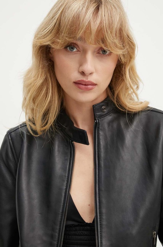 Diesel kurtka skórzana L-AYLA czarny A14565.0AJIR