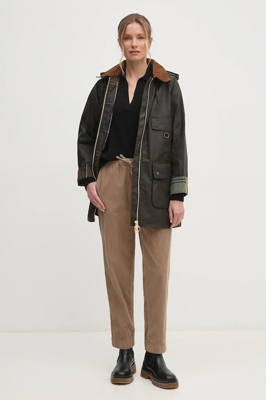 Куртка Barbour Highclere Wax Jacket LWX1262 зелёный AA00