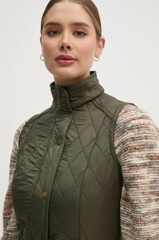 Vesta Barbour Cavalry Quilted Gilet LGI0016 zelená