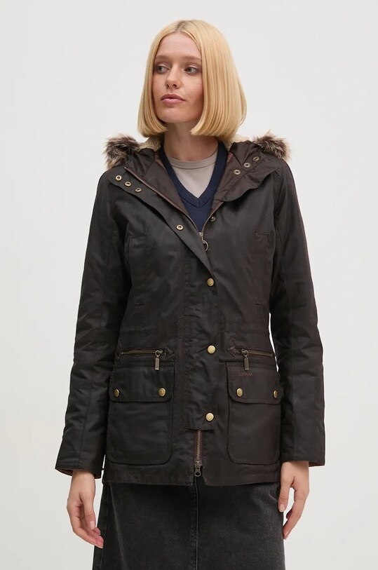 Barbour giacca parka transitorio marrone LWX0303