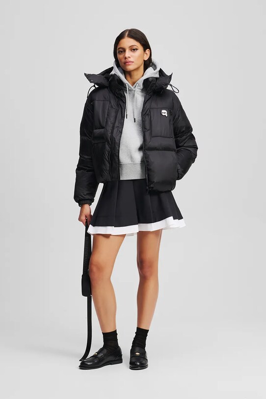 Karl Lagerfeld kurtka puchowa czarny A3W15020