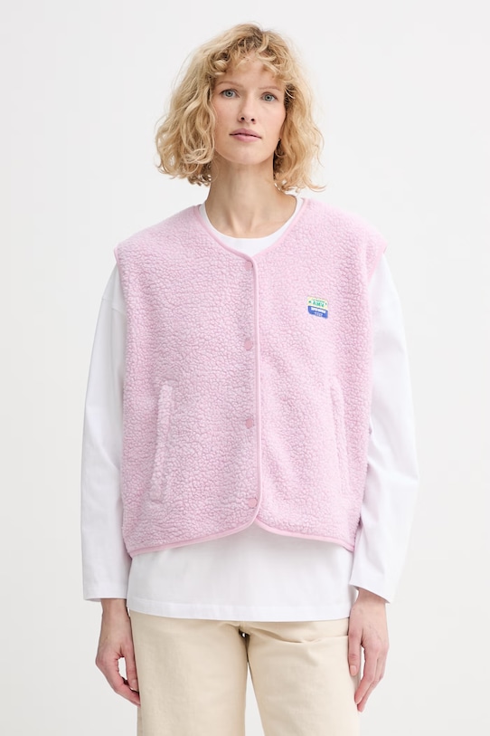 American Vintage bezrękawnik nieocieplane różowy HOK16B