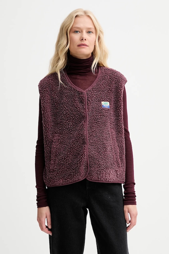 American Vintage vestă cu captuseala violet HOK16B