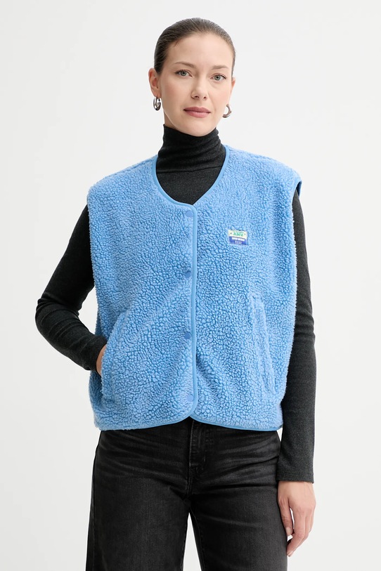 American Vintage vestă cu captuseala albastru HOK16B