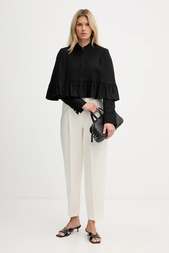 Пиджак с примесью шерсти Twinset 252TS2062 чёрный AA00