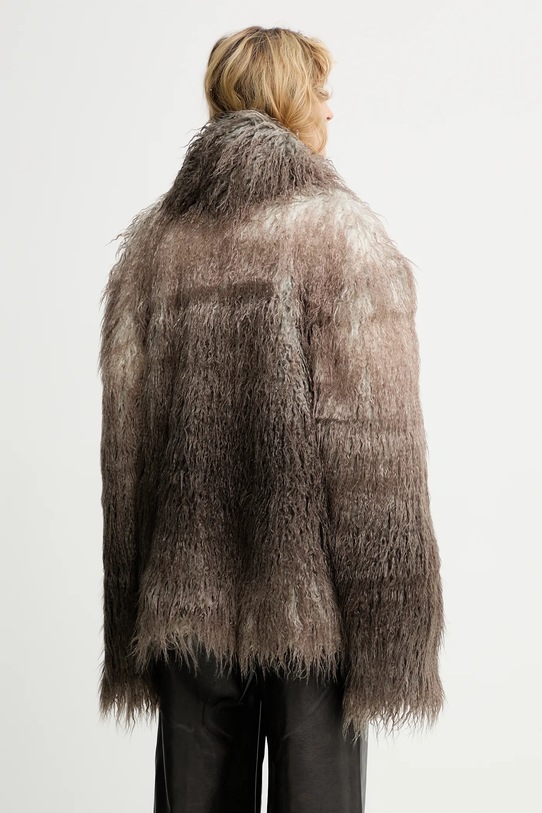 Odzież MMC STUDIO płaszcz FLORO.FUR brązowy