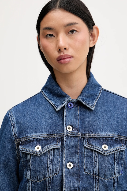 Karl Lagerfeld Jeans kurtka jeansowa granatowy A1W14002