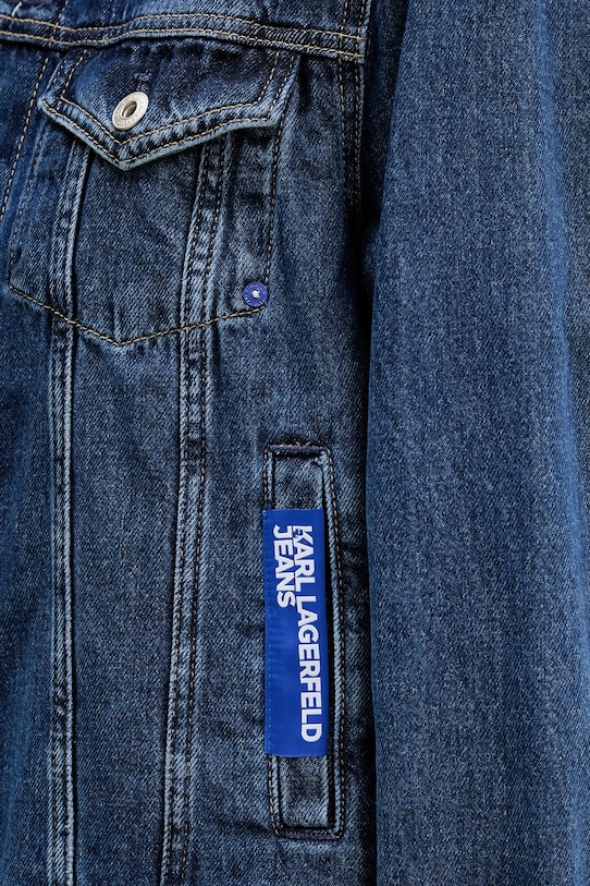 Karl Lagerfeld Jeans kurtka jeansowa A1W14002 granatowy