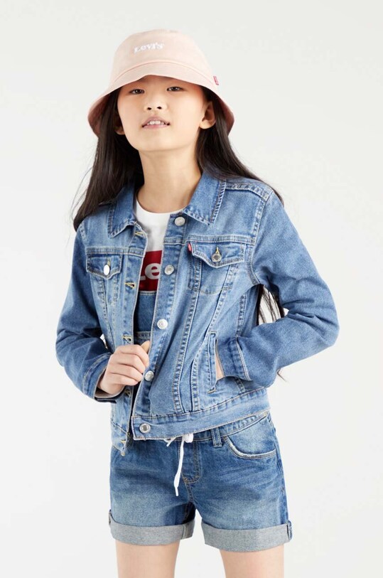 Levi's geacă din denim pentru copii necaptusit albastru 4E4388