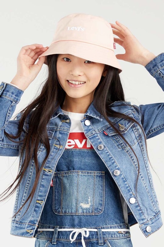 Levi's geacă din denim pentru copii 4E4388 albastru