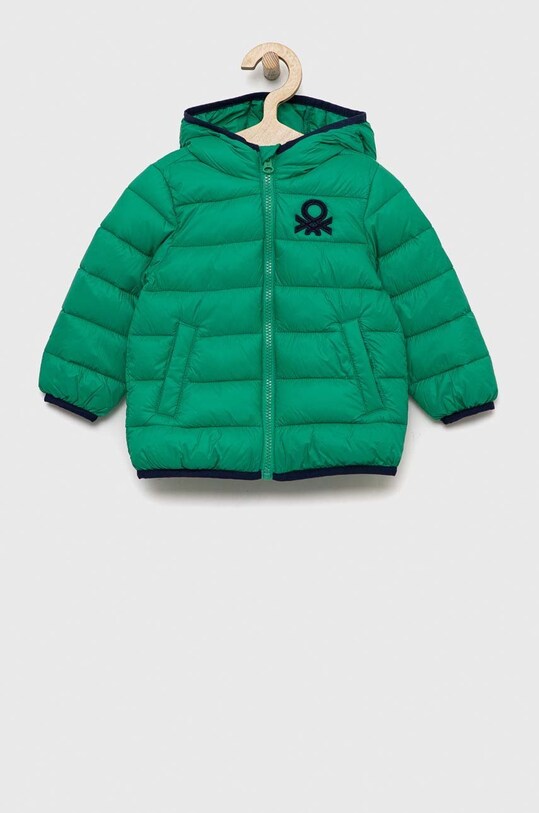 United Colors of Benetton geaca copii cu captuseala verde 2TWDGN016.P.NOS