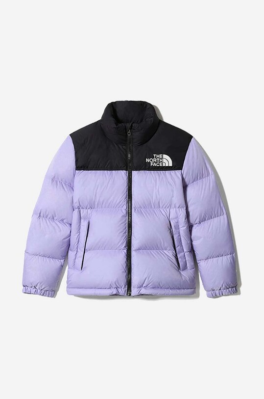 The North Face geaca de puf pentru copii Youth 1996 Retro Nuptse cu captuseala violet NF0A4TIM