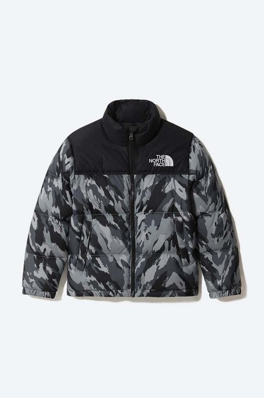 The North Face kurtka puchowa dziecięca Youth 1996 Retro Nuptse bez kaptura czarny NF0A4TIM
