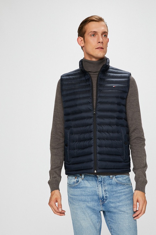 Tommy Hilfiger - Пухен елек с изолация тъмносин MW0MW06557