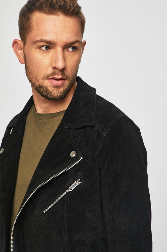 Jack & Jones - Geaca de piele negru 12147608