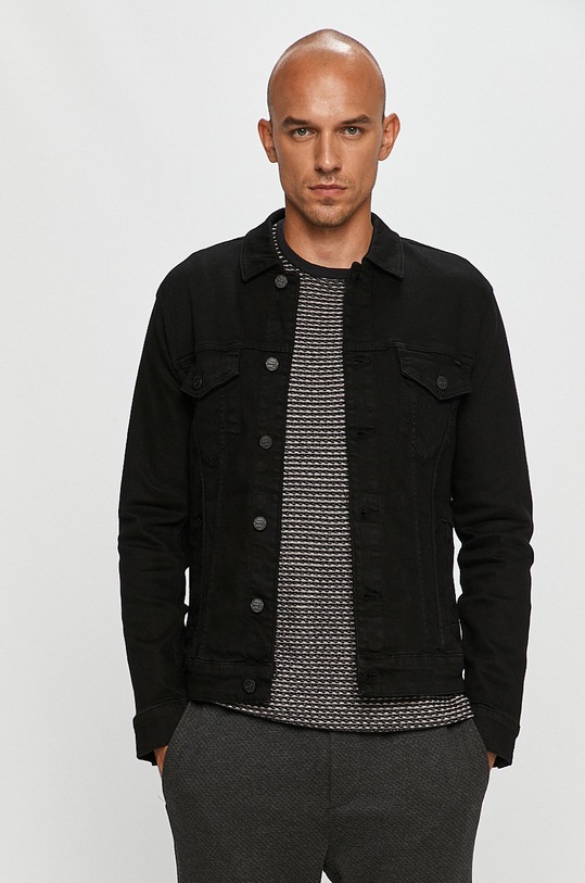 Only & Sons geacă din denim necaptusit negru 22017011