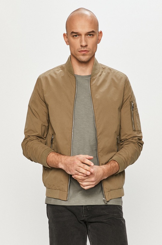 Jack & Jones - Kurtka bomber nieocieplane zielony 12165203
